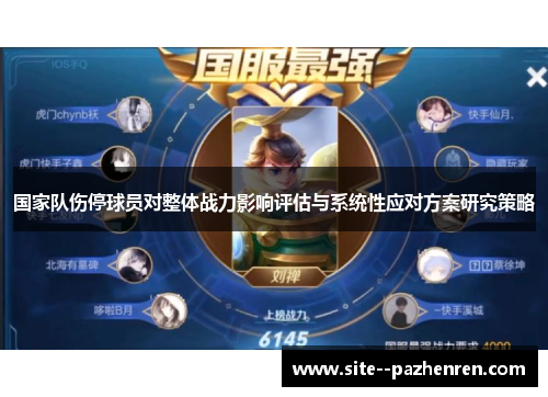 国家队伤停球员对整体战力影响评估与系统性应对方案研究策略 国家队伤停球员对整体战力影响评估与系统性应对方案研究策略